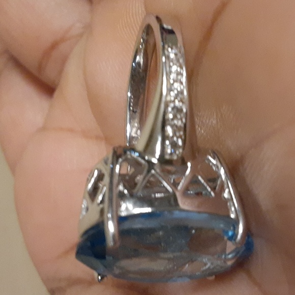 925 Genuine Blue and White Topaz. FIRM. - Picture 8 of 10